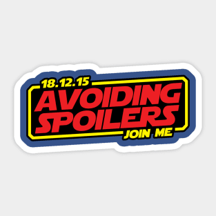 Avoiding Spoilers Sticker